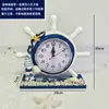 Relógio Náutico Mediterrâneo Promocional de Fábrica Relógio de Mesa Decorativo para Escritório Estudo Decoração de Relógio de Doca para Sala de Estar Relógio Criativo