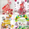 Conjunto de balões de aniversário Decoração de layout de festa Suprimentos atacado Tema de desenho animado infantil Brinquedo Balão de filme de alumínio Transfronteiriço