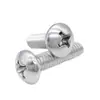 Tornillos de Cabeza Pan Cruzada de Acero Inoxidable Estándar Británico y Americano con Agujero Pasante Hueco y Agujeros para Tornillo Roscados Unc/Unf