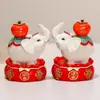 Estatueta de Elefante Mascote para Boa Sorte, Presente de Ano Novo Chinês, Decoração de Mesa de Escritório, Lembrança de Primavera