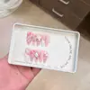 Nuevas pegatinas de uñas de alta gama estilo francés largas hechas a mano de KT, linda y genial con estampado de leopardo, para chicas dulces