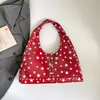 Bolsa Shuai Mi Jia Cielo Estrellado con Remaches 2026 Nueva Tendencia Estilo Motociclista Bolsa de Mano Bolso de Hombro Grande de Moda