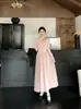 Tamanho Plus Preto Trufa Estilo Coreano Estilo Coco Chanel Jaqueta Temperamento Gentil Estilo Menina Rica Top de Outono Gola Halter Cintura Marcada Saia Longa Feminina