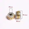 Material de Aleación Seis Caracteres Mantra Cuentas Cubo Accesorios Cristal de Cinabrio Ágata Cuentas Separadoras Cuerpo H Fdiy Joyería Accesorios de Cobre
