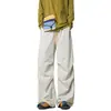 Pantalones de senderismo transpirables, frescos e impermeables para hombre, Pantalones cargo rectos de moda americana de otoño, Pantalones paracaidistas, Pantalones holgados