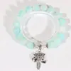 Nova Pulseira de Vidro Fosco, Pulseira com Pingente Feminina Fresca e Exquisita, Pulseira Fosca Fashionável, Simples e Versátil