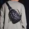 Bolso bandolera de piel de vaca de primera capa para hombre, bolso bandolera informal de piel auténtica, bolso bandolera, mochila pequeña, bolso de cintura