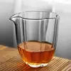 Taza de té justa de vidrio de borosilicato alto dispensador de té casero estilo japonés taza gruesa resistente al calor taza uniforme taza de té juego de té kung fu mar de té