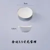 Criativo Prato de Tempero com Borda Dourada Prato Pequeno Doméstico Prato de Molho Cerâmico de Hotel Descanso para Hashi Prato de Vinagre Multiuso Prato para Molho de Hot Pot