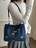 Bolso de Lona Nuevo 2026 para Mujer, Bolso con Lazo, Bolso Tote, Bolso de Hombro de Moda de Gran Capacidad para Viajes Diarios, Bolso de Mano