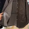 Chaqueta deshirt acolchada estilo coreano, estilo perezoso, holgada, casual para mujer en otoño e invierno, chaqueta acolchada de algodón elegante y ligera, chaqueta acolchada de algodón súper bonita