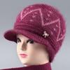 Gorros de Invierno para Mujeres de Mediana Edad y Mayores, Abuela, Madre, Gorros Cálidos para Mayores, Gorros de Lana Cortavientos Forrados de Felpa para Señoras Mayores, Gorros de Punto