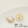 Colgante Sentido Avanzado Colgante de Color Zirconio Dragón Arco Hojas Accesorios DIY Pulsera Collar Colgante Pequeño Encanto G