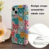 Funda de Película Protectora con Bloques de Color Estilo Macaron y Dibujo de Guepardo para Apple 18Pm iPhone 17Pm Funda de Película Personalizada