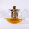 Tetera de Flores con Filtro de Acero Inoxidable 304, Pico Largo, Vidrio Resistente al Calor, 200 ml, Juego de Té de Regalo Especial, Personalizable con Logo, Pico Largo
