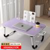 Mesa Pequeña para Cama, Escritorio para Dormitorio de Estudiantes, Escritorio Plegable para Perezosos de Dormitorio, Mesa para Ventana Saliente, Escritorio Giratorio Pequeño de Madera Maciza para Computadora