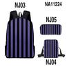 Animação 3D Cross-border do que você bonito Blade Schoolbag Crossbody Bag Pencil Bag Mochila de personagem impressa de três peças