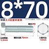 Parafuso sextavado externo galvanizado grau 8.8, parafuso extensível de alta resistência M4M5M6M8M10M12M16M20-M30
