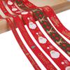 Venda Quente Transfronteiriça Bronzing Impresso Natal Fita Decorativa Carta Fita de Poliéster DIY Cinto de Embrulho