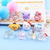 Bonito animal cabeça grande luminosa diy creme cola caso de telefone pingente hairpin jóias resina acessórios atacado