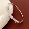 Pulsera con cierre de pinza de tres letras U de circonita, moderna, exquisita, única, estilo minimalista, accesorio de mano de nicho de lujo ligero al por mayor