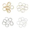 3-12mm Aço Inoxidável Argolas de Salto Abertas Acessórios para Joias Artesanais Brinco Pulseira Chaveiro Material Argola Única Argola de Salto Fechada