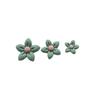 Accesorios de resina para bricolaje, color oscuro, taza con flor de cinco pétalos, funda para teléfono móvil, tocado, horquilla, accesorios para coche, material para parches