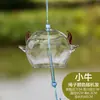 Enfeites Pendentes de Sino dos Ventos Desejos, Sino dos Ventos Transparente de Vidro Flor de Cerejeira Pendurado, Sino dos Ventos Decoração de Cena de Área Cênica, Artesanato DIY para Estudantes