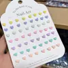 Manicura de Resina Corazón Estéreo Rosa Joyería para Uñas DIY Pendientes Funda para Teléfono Móvil Accesorios Portátiles para Uñas