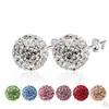 Brincos de barraca mais vendidos moda cravejados com diamantes bola de cristal brilhante brincos Shambhala joias requintadas da Coreia do Sul brincos