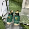 Zapatos de Pescador Bordados Estampados Marca G Otoño 2026 Suela de Goma Tejida con Letras Planos Casuales Bajos para Mujer