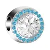 Mais Vendido na Amazon Série DIY Ponto Diamante Unicórnio Floco de Neve Sino Pingente de Liga Conjunto de Contas com Furo Grande Pulseira com