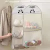 Organizador de Almacenamiento de Calcetines Armario de Dormitorio Bolsa Colgante para Ropa Interior Bolsa de Malla Colgante Bolsa de Almacenamiento al Lado de la Cama