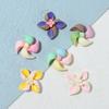 Accesorios de bricolaje, zapatos con agujeros, gran oferta, llavero de molino de viento pequeño y colorido, accesorios para el cabello, titular, crema, pegamento, bolsa de material
