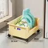 Estante de Almacenamiento Debajo del Gabinete para Baño, Balcón, Lado de la Lavadora, Estante de Almacenamiento para Detergente de Lavandería, Estante de Almacenamiento Móvil Debajo del Lavamanos