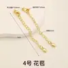 Cadena de extensión de acero de titanio, pulsera de perlas ajustable, cadena de extensión para collar, cadena para clavícula, cadena de cola, accesorios de cadena con cierre de langosta