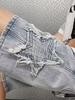 Shorts Jeans Amarelos Cor de Lama para Homens no Verão, Largos e Populares Este Ano, Calças Estilo Europeu, Calças Americanas High Street Cinco Quartos, Marca da Moda