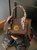 Exterior Individual Super Caliente Bolsa Pequeña Moda Femenina Combinable 2025 Nuevo Estilo Retro Hombro Cruzado Bolso Cuadrado Pequeño Simple de Mano