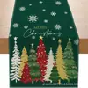 2026 Nova Passadeira de Mesa de Linho de Natal da Amazon Decoração de Festa ao Ar Livre Festival de Inverno Toalha de Mesa Jogo Americano Personalizado