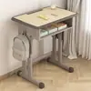 Mesa de estudo infantil, mesa para uso doméstico para alunos do ensino fundamental, conjunto de mesa e cadeira escolar ajustável, mesa dedicada para lição de casa