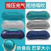 Almohada Inflable Almohada de Viaje Almohada Lumbar Multifuncional Almohada Lumbar Inflable Tipo Presión Almohada de Compresión Engrosada Portátil