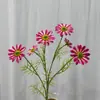 Flor Artificial de Girasol de Seis Cabezas Impresa en 3D Venta al por Mayor Decoración del Hogar Flor Artificial Accesorios para Fotografía Escena de Boda Arreglo Floral