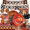 Cross-border Spot Basketball Bandeja de papel Copo de papel Toalha de papel Festa Decoração de aniversário descartável Festa Talheres decorativos