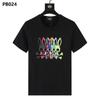 Psy Venta al por Mayor Marca Americana de Moda Cho Bun Camiseta Colorida Calavera Conejo Degradado Estampado de Letras Estilo de Pareja Manga Corta Ny