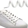 Cordones Negros y Blancos de una Sola Capa de 8 mm para Aj, Fabricante con Stock, Zapatos Deportivos Casuales, Cordones Planos de Caña Alta para Uso Diario Casual
