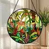 Adornos de vidrio de cocotero tropical transfronterizos, decoraciones colgantes coloridas para el hogar, decoraciones para ventanas, atrapasoles para jardín