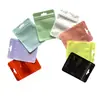 Bolsa Ziplock Colorida Macaron Bolsa Holográfica Engrosada Transparente Colorida Bolsa de Hueso Joyería Solapa Sellada Bolsillo Pantalones Bolsa de Embalaje Pincel de Maquillaje