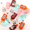 Botella de vino pequeña miniatura llavero colgante hecho a mano DIY funda para teléfono móvil material de juego de alimentos accesorios de resina casa de muñecas do11