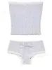 [2 Cores] Biquíni Tomara que Caia de Férias com Laço Menina Ins Coreano Floral Dividido Maiô Feminino Puro Desejo Bikini
