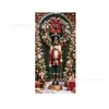 Nuevas Decoraciones Navideñas Transfronterizas, Tela de Fondo para Fotografía al Aire Libre, Suministros para Decoración de Pancartas de Año Nuevo, Tela Colgante Personalizada